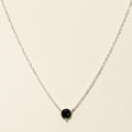 Maine Green Tourmaline Necklace in Sterling Silver