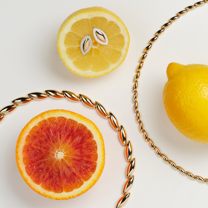 Marquise Necklace (Large) - Gold