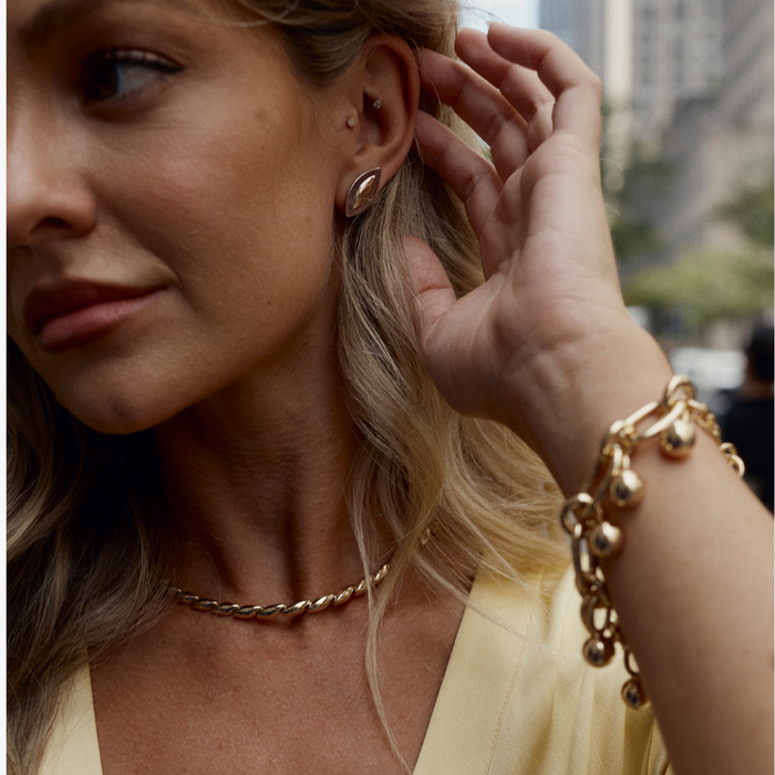 Marquise Necklace (Small) - Gold