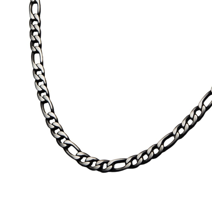 Mens Figaro Chain in Stainless Steel