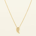 Mini Angel Wing Necklace in 14kt Yellow Gold