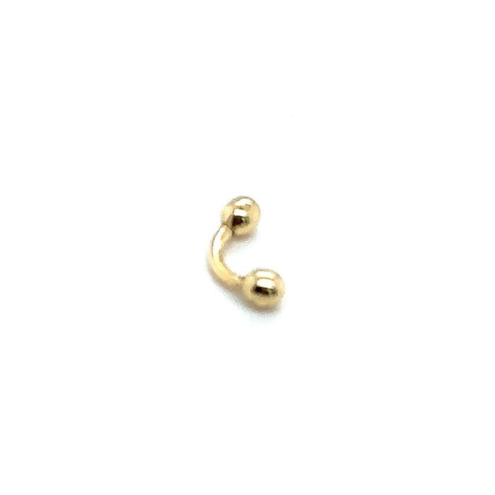 Piercing de Ouro 18k 2 Bolinhas - Ricca Jewelry