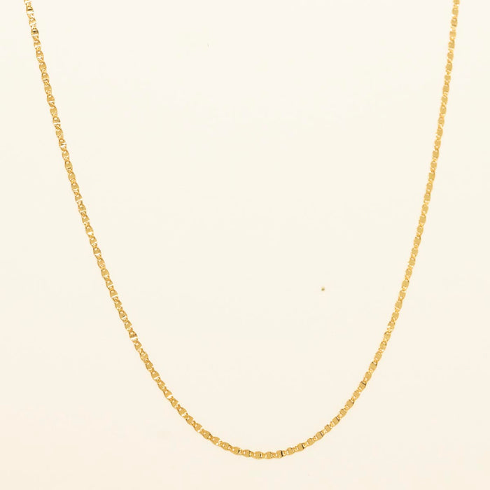 Mirror Chain in 10kt Yellow Gold
