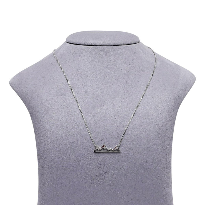 Mountain Necklace in Sterling Silver