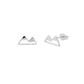 Mountain Stud Earrings in Sterling Silver