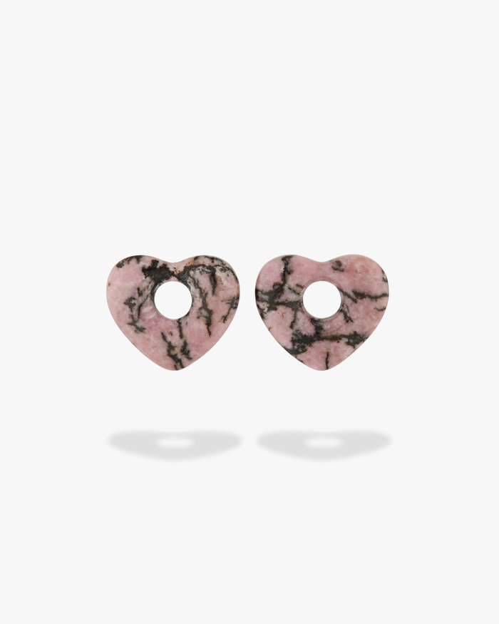 Natural Stone Heart (Charm Only)