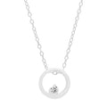 Northern Star Diamond Celestial Collection Necklace in Sterling Silver (1/10ct)