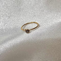 Piercing em Ouro 18k Modelo Argola com Zirconia para Nariz / 18k Gold Hoop Nose Ring with Cubic Zirconia - Ricca Jewelry