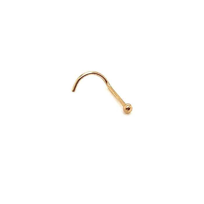 Nostril Ball Piercing in 18K Gold
