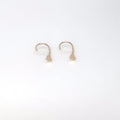 Nostril Flat Heart Piercing in 18K Gold