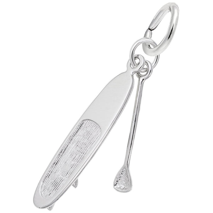 Paddle Board Charm in Sterling Silver