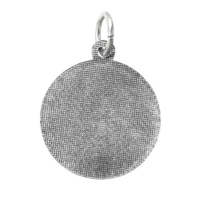 Painted Basketball Charm in Sterling Silver