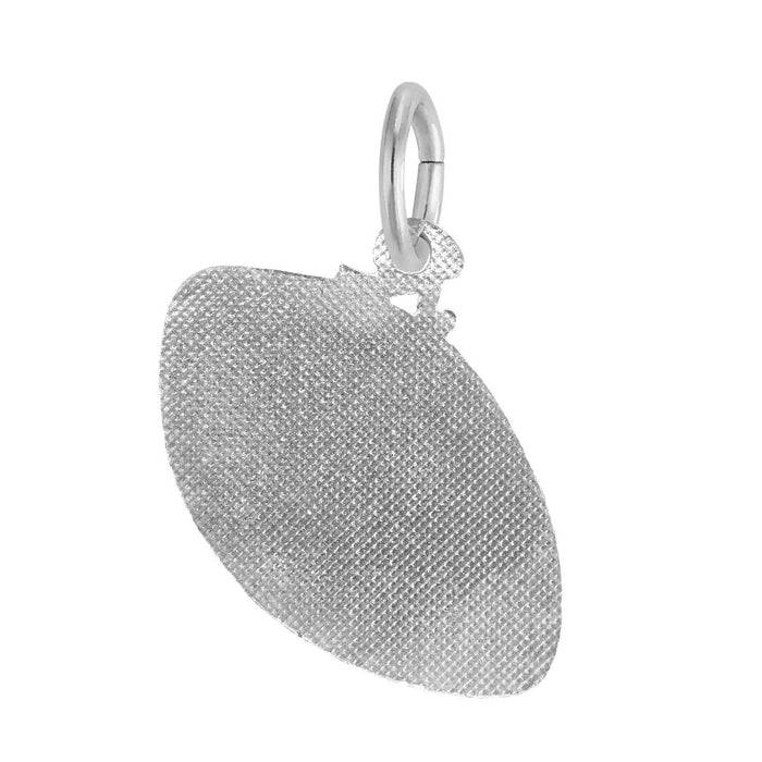 Painted Football Charm in Sterling Silver