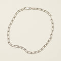 Paperclip Link Ankle Bracelet in Sterling Silver (9-10 inches)
