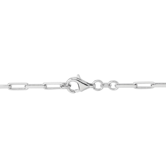 Paperclip Link Chain in Sterling Silver (24 inches)
