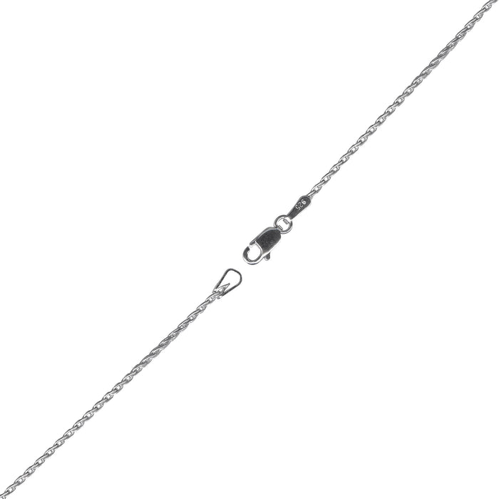 Parisian Wheat Chain in Sterling Silver (18 inches and 1.2mm wide)
