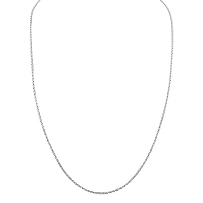 Parisian Wheat Chain in Sterling Silver (24 inches and 1.5mm)