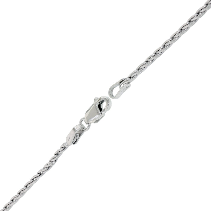 Parisian Wheat Chain in Sterling Silver (24 inches and 1.5mm)