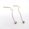 Passante Star Earrings in 18K Gold