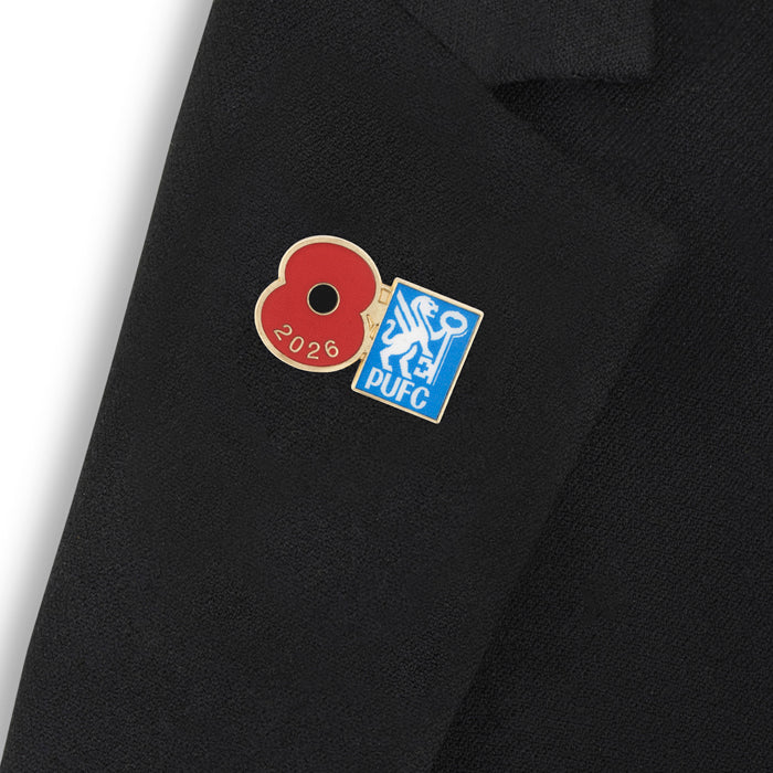 Peterborough United Poppy Football Pin 2026