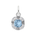 Petite December Birthstone Charm in Sterling Silver
