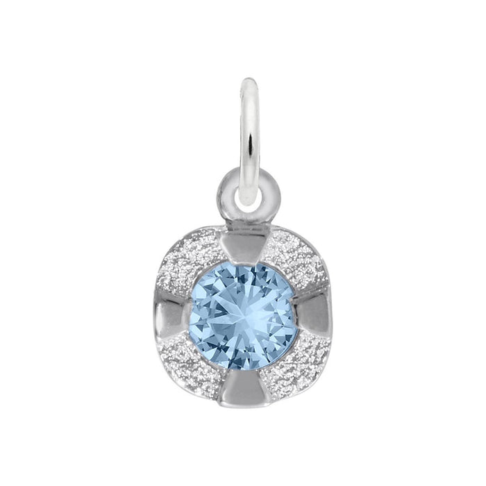 Petite December Birthstone Charm in Sterling Silver