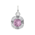 Petite February Birthstone Charm in Sterling Silver