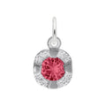 Petite July Birthstone Charm in Sterling Silver