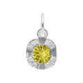 Petite November Birthstone Charm in Sterling Silver