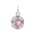 Petite October Birthstone Charm in Sterling Silver