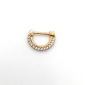Piercing with Cubic Zirconia in 18K Gold