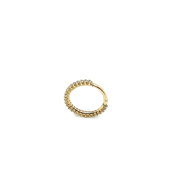Piercing de Ouro 18k com Zirconias - Ricca Jewelry
