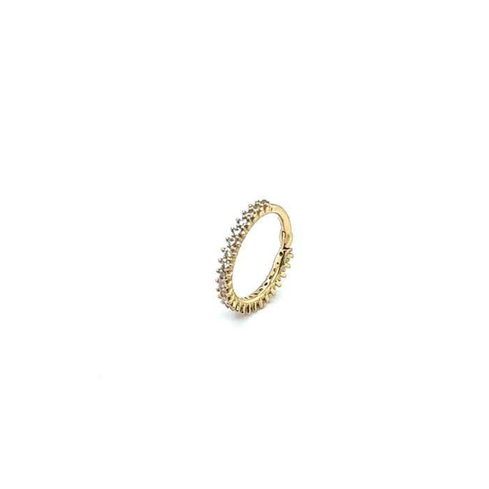 Piercing de Ouro 18k com Zirconias - Ricca Jewelry