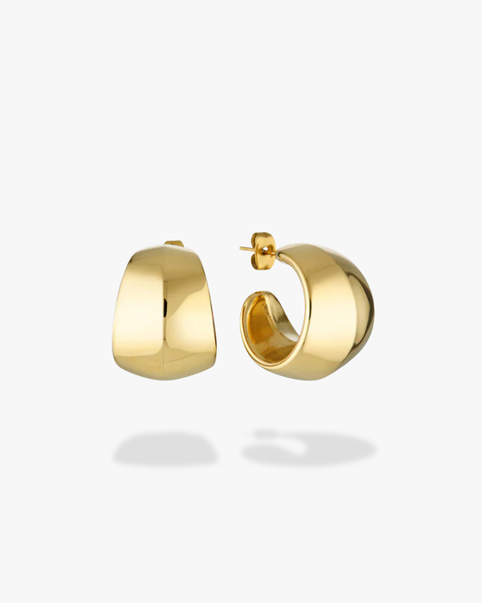 Piper Chunky Hoop Earrings (Gold & Silver)