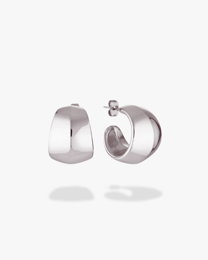Piper Chunky Hoop Earrings (Gold & Silver)