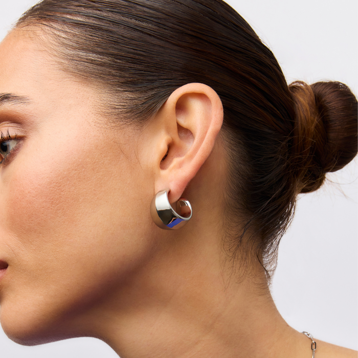 Piper Chunky Hoop Earrings (Gold & Silver)