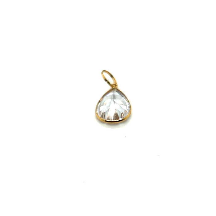 Pingente em Ouro 18k Ponto de Luz Gota / 18k Gold Pendant Drop Light Point - Ricca Jewelry