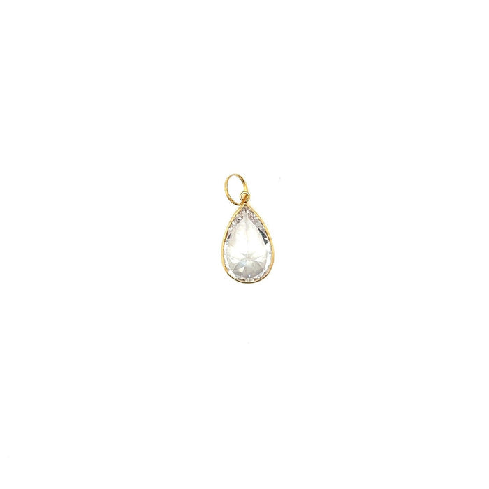 Pingente em Ouro 18k Ponto de Luz Gota / 18k Gold Pendant Drop Light Point - Ricca Jewelry