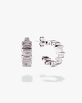 Poppy Wrinkle Earrings (Silver)