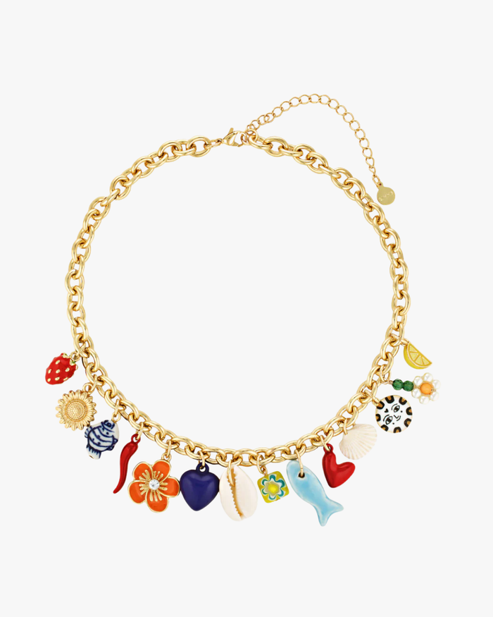 Positano Charm Necklace - Gold