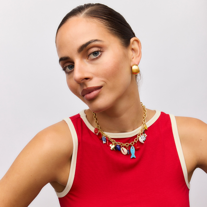 Positano Charm Necklace - Gold