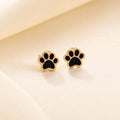 Puppy Paw Children’s Earrings in 18K Gold