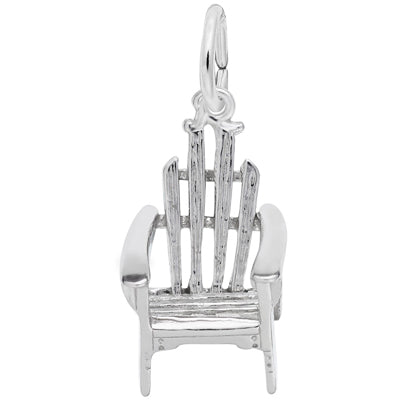 Rembrandt Adirondack Chair Charm in Sterling Silver
