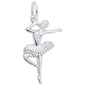 Rembrandt Ballet Dancer Charm in Sterling Silver