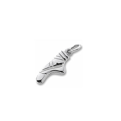 Rembrandt Ballet Slipper Charm in Sterling Silver