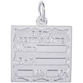 Rembrandt Birth Certificate Charm in Sterling Silver