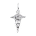 Rembrandt Caduceus Charm in Sterling Silver