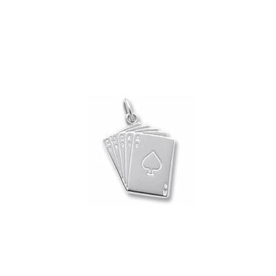 Rembrandt Cards Charm in Sterling Silver