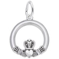 Rembrandt Claddagh Charm in Sterling Silver