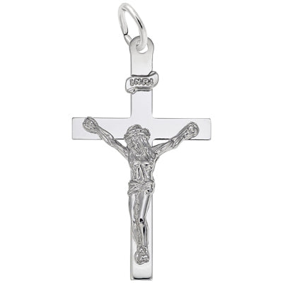 Rembrandt Crucifix Charm in Sterling Silver